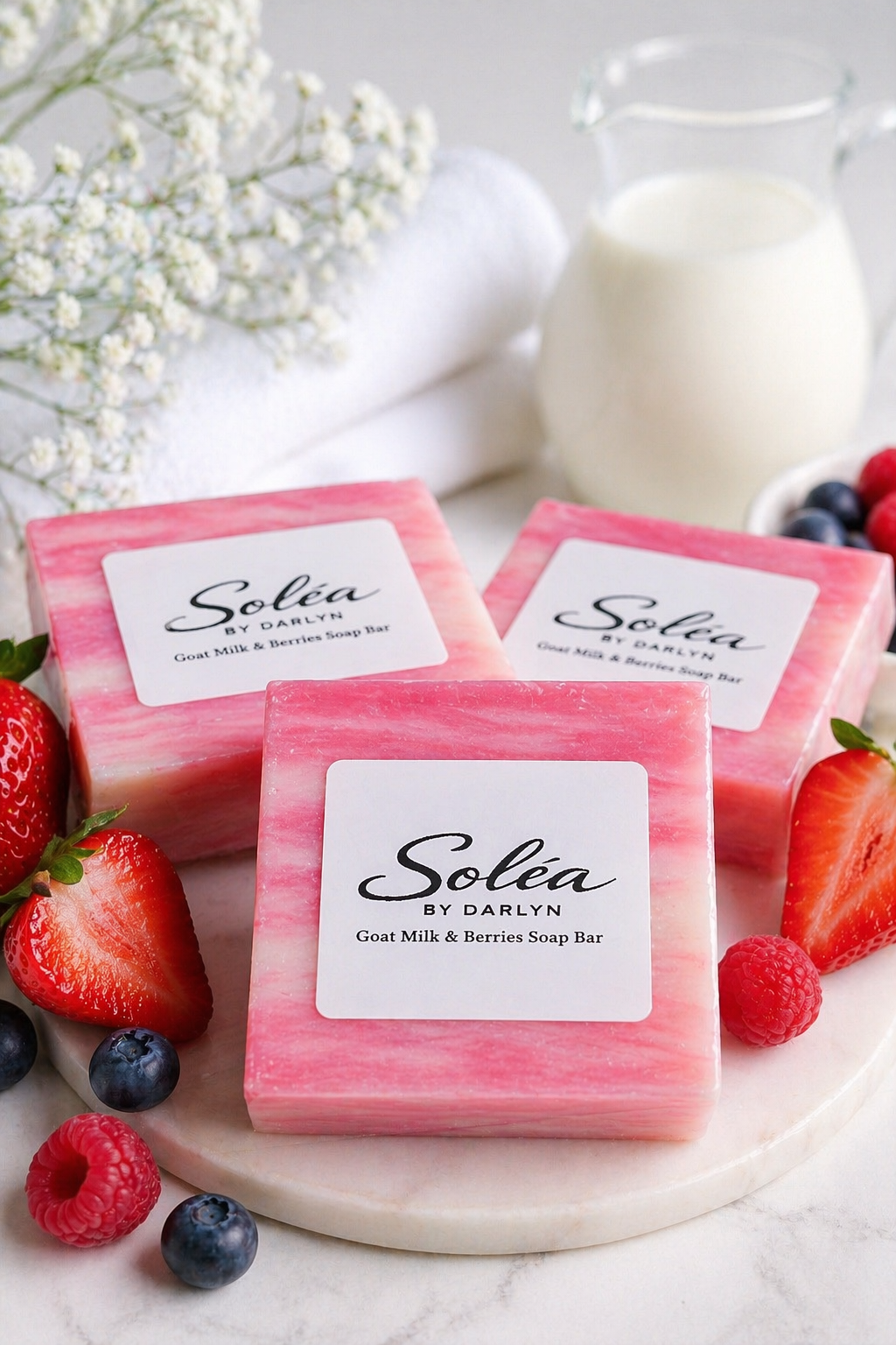 Goat Milk & Berries Soap Bar